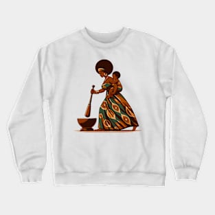 Afrocentric Mother And Baby Crewneck Sweatshirt